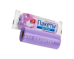 Мешки для мусора 35 л, ароматизированные, сиреневые, в рулоне 20 шт., ПНД, 12 мкм, 560х530 мм, GRIFON Полевые Цветы, 100-034 в Волжском Мешки для мусора 35 л, ароматизированные, сиреневые, в рулоне 20 шт., ПНД, 12 мкм, 560х530 мм, GRIFON Полевые Цветы, 100-034 в Волжском