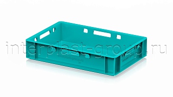 Ящик для мяса и колбасных изделий Е-1 бирюзовый в Волжском Ящик для мяса и колбасных изделий Е-1 бирюзовый в Волжском