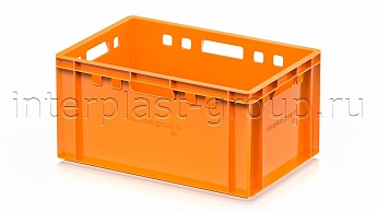 Ящик для мяса и колбасных изделий Е-3 оранжевый в Волжском Ящик для мяса и колбасных изделий Е-3 оранжевый в Волжском