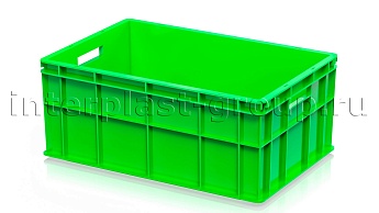Ящик для молока, мяса, овощей и фруктов сплошной светло-зеленый в Волжском