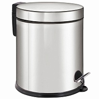 Ведро-контейнер для мусора урна с педалью LAIMA Classic Plus, 5 л, зеркальное в Волжском