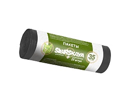 Мешки для мусора 30 л, черные, в рулоне 25 шт., ПНД, 7 мкм, 580х480 мм, SIBIRSKAYA, 101-003 S в Волжском
