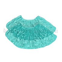 Бахилы бирюзовые 2000 шт (1000 пар), 16 мкм, однослойные, с одной резинкой, Эконом в Волжском