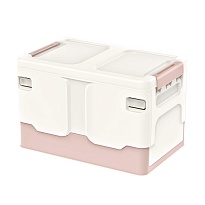 Ящик пластиковый складной белый, дно розовое, 370х240х240 мм в Волжском