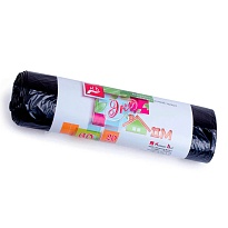 Мешки для мусора 60 л, черные, в рулоне 20 шт., ПНД, 7 мкм, 700х600 мм, Концепция Быта ЭкоДом, 601349 в Волжском Мешки для мусора 60 л, черные, в рулоне 20 шт., ПНД, 7 мкм, 700х600 мм, Концепция Быта ЭкоДом, 601349 в Волжском