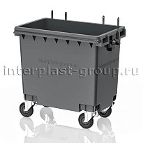 Мусорный контейнер 770 л серый без крышки 770 серый в Волжском Мусорный контейнер 770 л серый без крышки 770 серый в Волжском