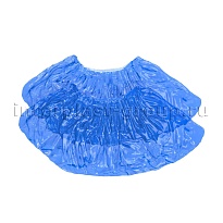 Бахилы голубые 2000 шт (1000 пар), 16 мкм, однослойные, с одной резинкой, Эконом в Волжском