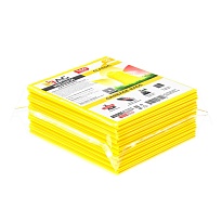 Мешки для мусора 160 л, желтые, в пачке 10 шт., ПВД, 40 мкм, 900х1100 мм, i-Bag в Волжском