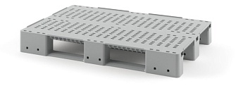 Поддон пластиковый перфорированный (усилен 1 трубой) с бортиками серый в Волжском Поддон пластиковый перфорированный (усилен 1 трубой) с бортиками серый в Волжском