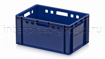 Ящик для мяса и колбасных изделий Е-3 темно-синий в Волжском Ящик для мяса и колбасных изделий Е-3 темно-синий в Волжском