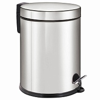 Ведро-контейнер для мусора урна с педалью LAIMA Classic Plus, 12 л, зеркальное в Волжском