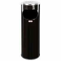 Урна с пепельницей 18 литров, нержавеющая сталь, черная, LAIMA PROFESSIONAL в Волжском Урна с пепельницей 18 литров, нержавеющая сталь, черная, LAIMA PROFESSIONAL в Волжском