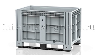 Контейнер iBox сплошной на полозьях с пробкой 1 дюйм серый в Волжском Контейнер iBox сплошной на полозьях с пробкой 1 дюйм серый в Волжском